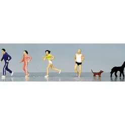 Trains*Kato 24-216 N Japanese Dogs and Jogger Figures (Set of 6) - Model Train Junction: Quality Parts and Art Supplies