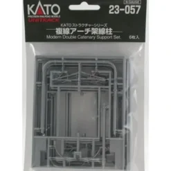 Trains*Kato 23-057 N Modern Double Track Catenary Poles (Pack of 6) - Model Train Junction: Quality Parts and Art Supplies