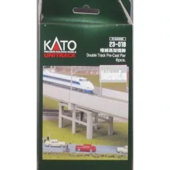 Trains*Kato 23-018 N 2" Double Track Pier (Set of 6) - Model Train Junction: Quality Parts and Art Supplies