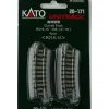 Trains*Kato 20-171 N 8-1/2" Radius 15 Curved UniTrack (Pack of 4) - Model Train Junction: Quality Parts and Art Supplies