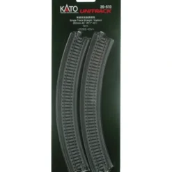 Trains*Kato 20-510 N 11" Radius 45 Single Curved Viaduct Track (Pack of 2) - Model Train Junction: Quality Parts and Art Supplies