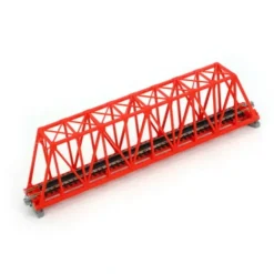 Trains*Kato 20-430 N 9-3/4" Red Single Truss Bridge - Model Train Junction: Quality Parts and Art Supplies