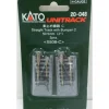 Trains*Kato 20-048 N Scale 2" Straight UniTrack with Bumper C 2" 50.5 mm (Pack of 2) - Model Train Junction: Quality Parts and Art Supplies