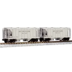 Trains|Kato 186-0209 N Scale Seaboard AC&F 70 Ton Covered Hopper (Set of 2) - Model Train Junction: Quality Parts and Art Supplies