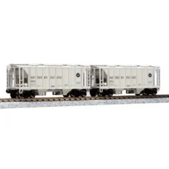 Trains*Kato 186-0211 N Scale Southern Pacific AC&F 70 Ton Covered Hopper (Set of 2) - Model Train Junction: Quality Parts and Art Supplies