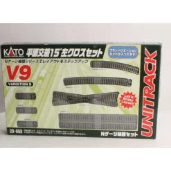 Trains*Kato 20-868 N Scale V9 15-Degree Crossing Left Track Set - Model Train Junction: Quality Parts and Art Supplies