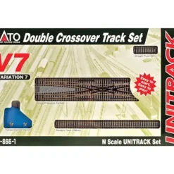 Trains*Kato 20-866-1 N Scale V7 Double Crossover Track Set - Model Train Junction: Quality Parts and Art Supplies