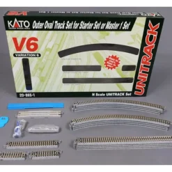 Trains*Kato 20-865-1 N Scale V6 Outside Loop Track Set - Model Train Junction: Quality Parts and Art Supplies