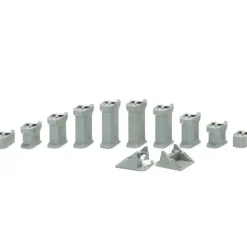 Trains*Kato 23-016 N Unitrack Gradual Incline Pier Set (Set of 12) - Model Train Junction: Quality Parts and Art Supplies