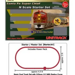 Trains*Kato 106-0016 Santa Fe Super Chief N Gauge Diesel Starter Train Set - Model Train Junction: Quality Parts and Art Supplies