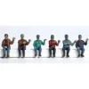 Trains*Kato 31-610 Seated Engine Crew Figures (Set of 6) - Model Train Junction: Quality Parts and Art Supplies