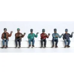Trains*Kato 31-610 Seated Engine Crew Figures (Set of 6) - Model Train Junction: Quality Parts and Art Supplies
