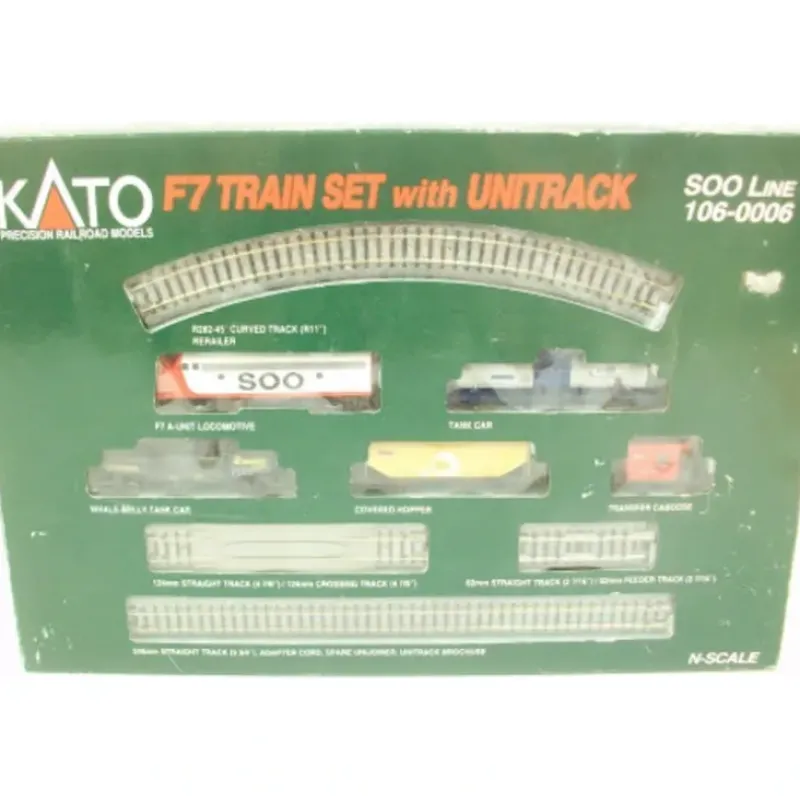 Trains*Kato 106-0006 SOO Line F7 N Gauge Diesel Freight Starter Train Set - Model Train Junction: Quality Parts and Art Supplies