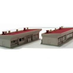 Trains*Kato 23-408A N Scale Structure Small Strip Mall - Red - Model Train Junction: Quality Parts and Art Supplies
