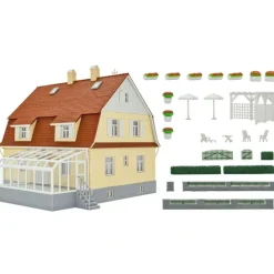 Trains*Kibri 38700 HO House with Winter Garden Building Kit - Model Train Junction: Quality Parts and Art Supplies