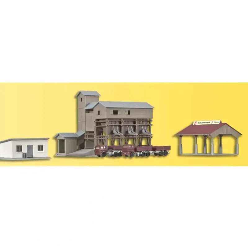 Trains|Kibri 36603 Z Steiner Gravel Works Building Kit - Model Train Junction: Quality Parts and Art Supplies