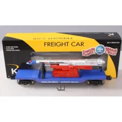 Trains*K-Line 6-22243 K-Line by Lionel 6-22243 O Gauge Flat Car with Human Cannonball - Model Train Junction: Quality Parts and Art Supplies