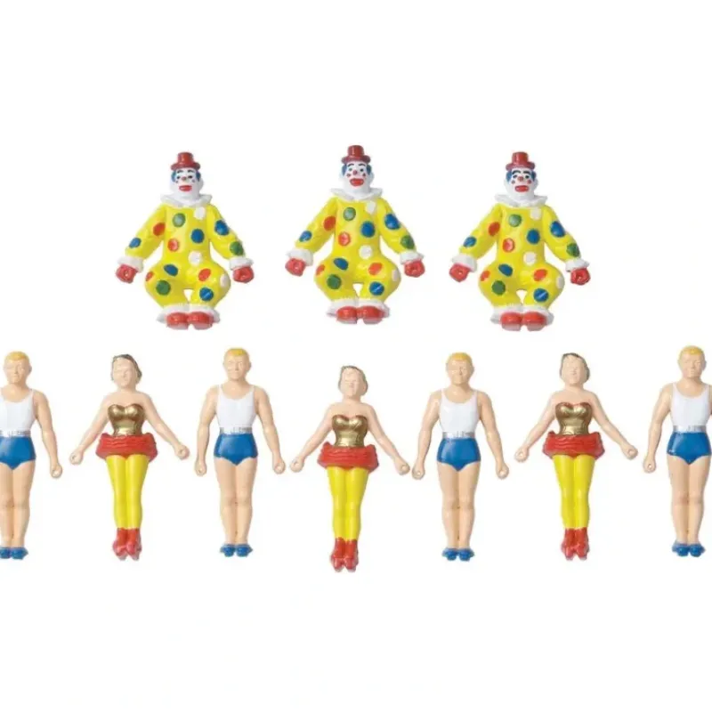Trains*K-Line 6-21324 O By Lionel Acrobats & Clowns Circus Painted Figures (Set of 10) - Model Train Junction: Quality Parts and Art Supplies