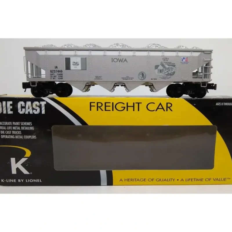 Trains|K-Line 6-21100 O Iowa State Quarter Hopper Bank LN/Box - Model Train Junction: Quality Parts and Art Supplies
