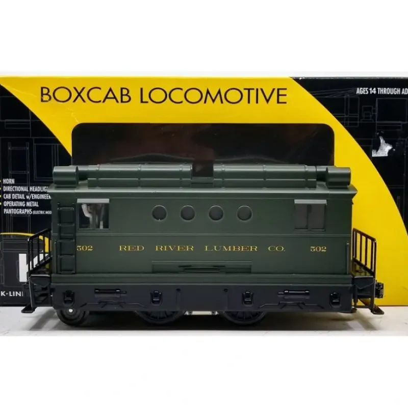 Trains*K-Line 6-21667 O Red River Lumber Boxcab Locomotive w/Horn #502 - Model Train Junction: Quality Parts and Art Supplies