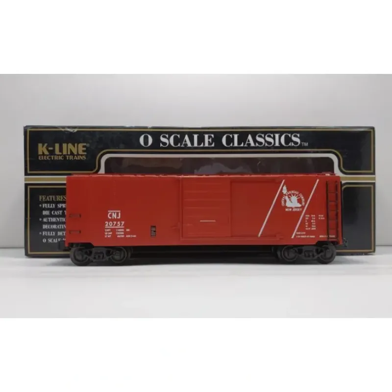 Trains*K-Line K761-1231 O Gauge Central Of New Jersey Classic Box Car #20757 LN/Box - Model Train Junction: Quality Parts and Art Supplies