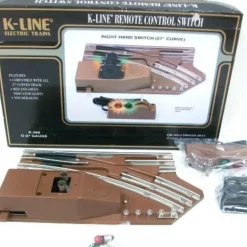 Trains*K-Line K-0266 O-27 Gauge 27" Right Hand Remote Control Switch Turnout - Model Train Junction: Quality Parts and Art Supplies