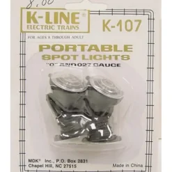 Trains*K-Line K-107 O/027 Portable Spot Lights (Pack of 2) - Model Train Junction: Quality Parts and Art Supplies