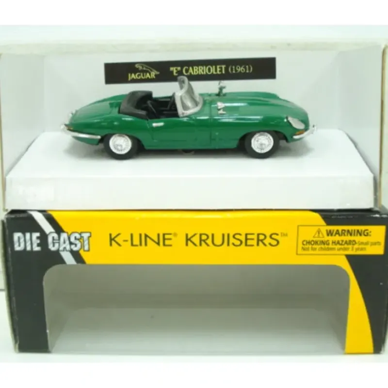 Trains*K-Line Kruisers 1:43 1961 Jaguar "E" Cabriolet Diecast Car - Model Train Junction: Quality Parts and Art Supplies