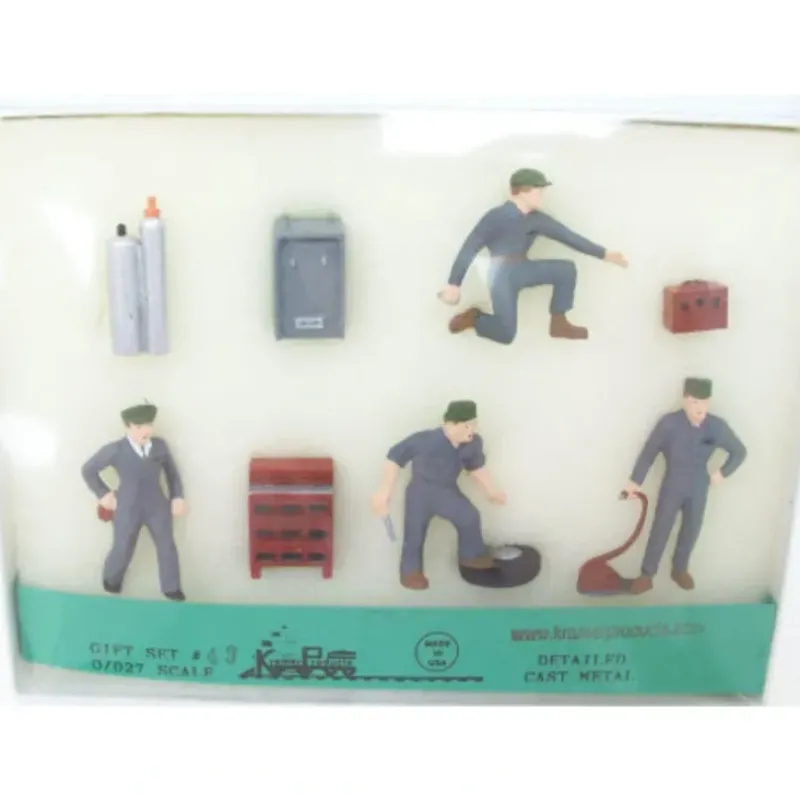 Trains*Kramer A43 O Service Station Guys & Accessories Figures (Set of 11) - Model Train Junction: Quality Parts and Art Supplies