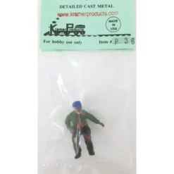 Trains*Kramer P36 O-Scale Seated Hobo with Beard Figure - Model Train Junction: Quality Parts and Art Supplies