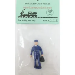 Trains*Kramer P16 O-Scale Standing Railroad Figure w/Sachel - Model Train Junction: Quality Parts and Art Supplies