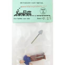 Trains*Kramer P25 O-Scale Standing Workman & Shovel - Model Train Junction: Quality Parts and Art Supplies