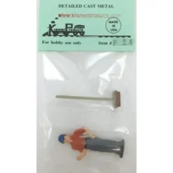 Trains*Kramer P24 O-Scale Standing Workman and Broom Figure - Model Train Junction: Quality Parts and Art Supplies