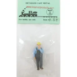 Trains*Kramer P52 O-Scale Warehouse Man in Hardhat Figure - Model Train Junction: Quality Parts and Art Supplies