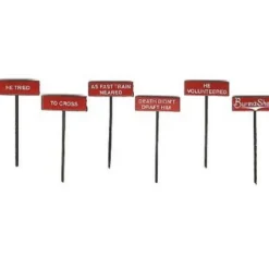 Trains*LaBelle 7651 Burma Shave Sign Set #1 - Model Train Junction: Quality Parts and Art Supplies