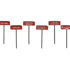 Trains*LaBelle 7605 Burma Shave Sign Set #5 - Model Train Junction: Quality Parts and Art Supplies