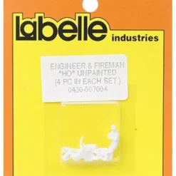 Trains*LaBelle 00430-007004 HO Unpainted Engine Crew Figures (Set of 4) - Model Train Junction: Quality Parts and Art Supplies