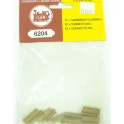 Trains*LGB 6204 Brass Catenary Wire Connector Clips (Pack of 12) - Model Train Junction: Quality Parts and Art Supplies