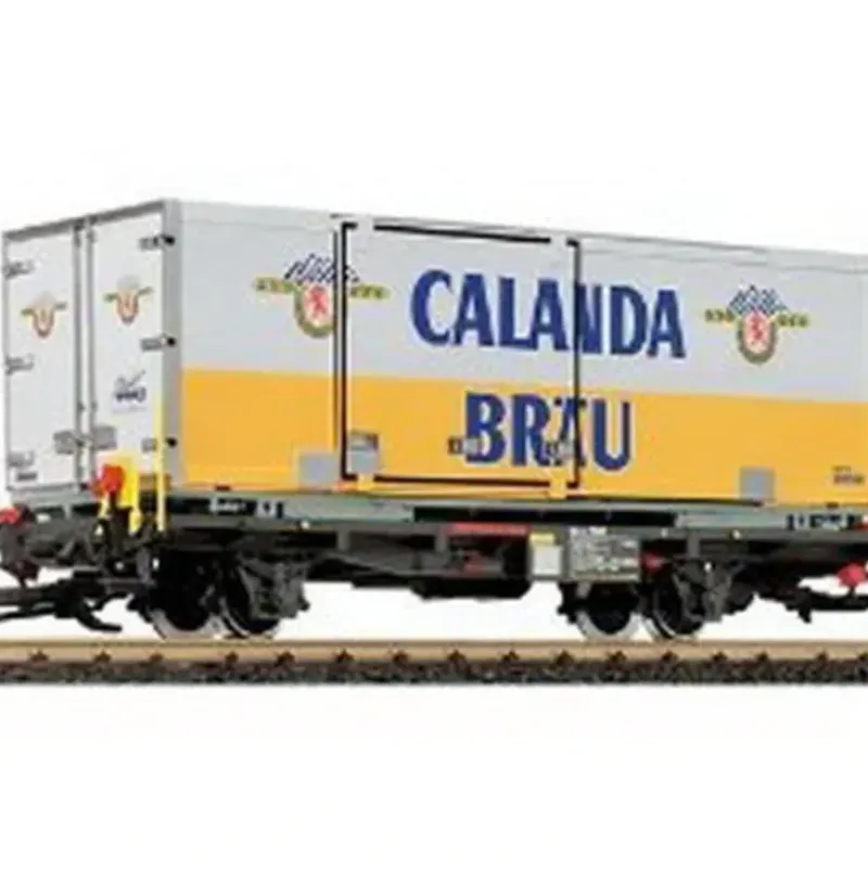 Trains*LGB 40890 Calanda Brau Container Car (metal wheels) - Model Train Junction: Quality Parts and Art Supplies