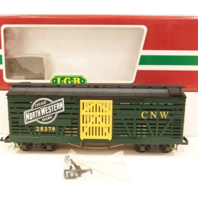 Trains*LGB 47680 Chicago & Northwestern Stock Car - Model Train Junction: Quality Parts and Art Supplies