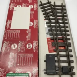 Trains|LGB 16150 G 22.5 R3 Left Hand Remote Electric Switch Turnout - Model Train Junction: Quality Parts and Art Supplies
