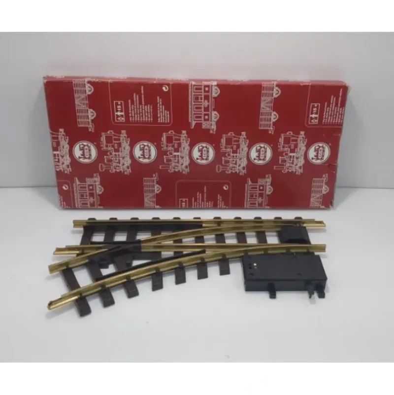 Trains*LGB 12150 G Brass 30 Left Hand Remote Electric Switch Turnout - Model Train Junction: Quality Parts and Art Supplies