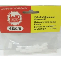 Trains*LGB 6100/5 G Catenary Wire Plastic Clamps (Pack of 12) - Model Train Junction: Quality Parts and Art Supplies