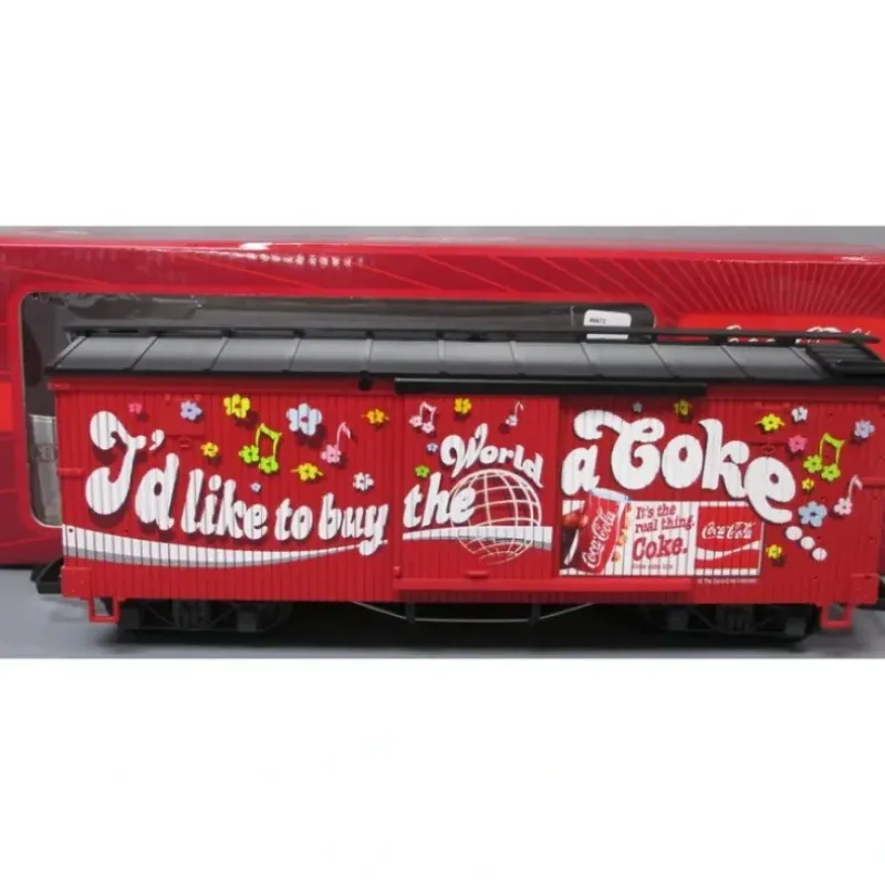 Trains*LGB 46672 G Coca-Cola Melody Boxcar with Sound - Model Train Junction: Quality Parts and Art Supplies