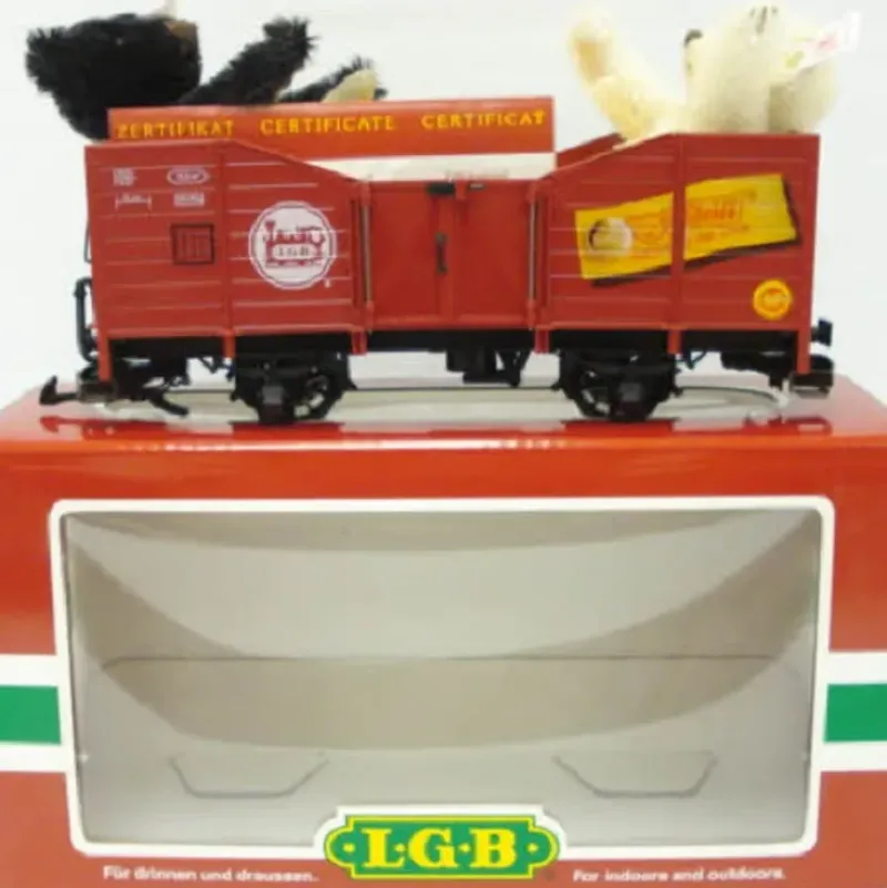 Trains*LGB 41220 G Gauge Gondola with 2 Steiff Bears - Model Train Junction: Quality Parts and Art Supplies
