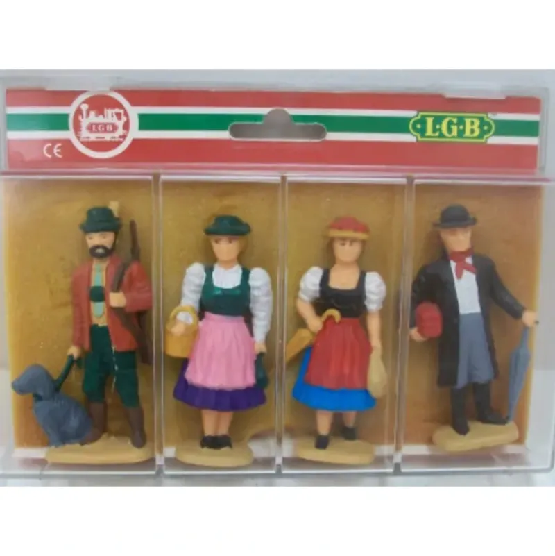 Trains*LGB 5141 G Men & Maids Figures (Set of 4) - Model Train Junction: Quality Parts and Art Supplies