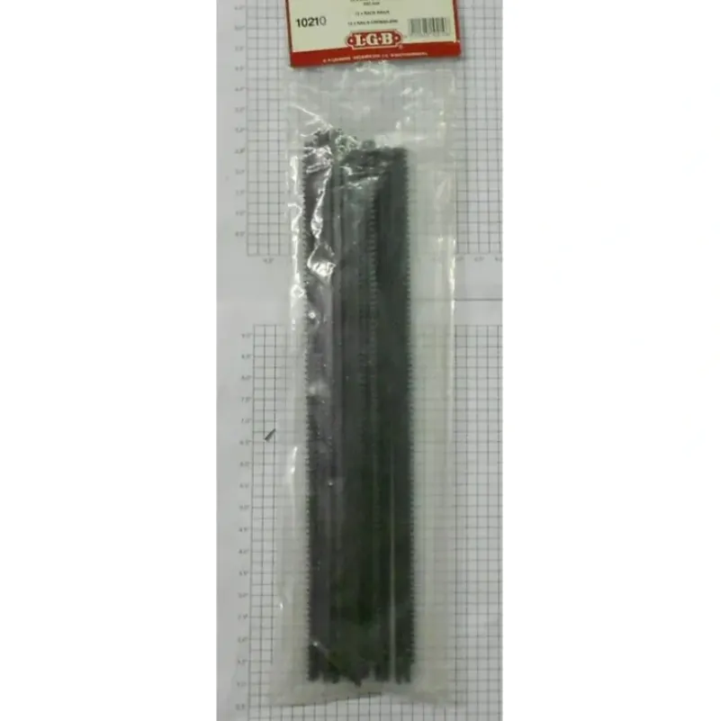 Trains|LGB 10210 G Rack Rail Track (Pack of 12) - Model Train Junction: Quality Parts and Art Supplies