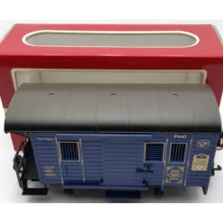 Trains*LGB 1985 G Scale Blue Postal Car (Metal Wheels) EX/Box - Model Train Junction: Quality Parts and Art Supplies