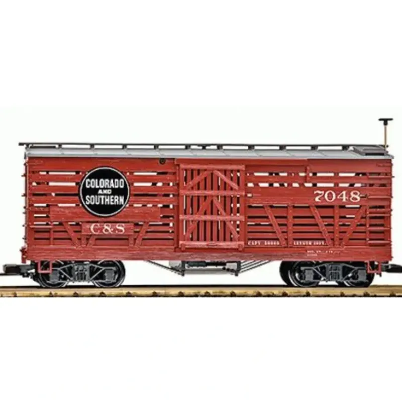 Trains*LGB 45683 G Scale Colorado & Southern Livestock Car #7048 - Model Train Junction: Quality Parts and Art Supplies