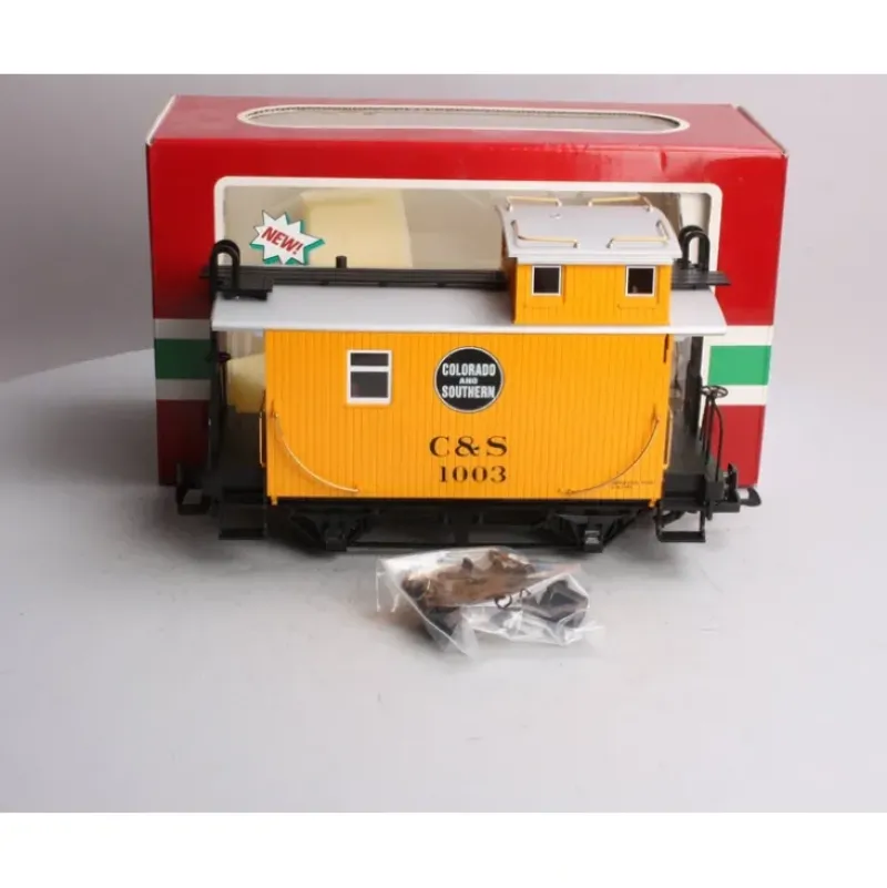 Trains*LGB 43650 G Scale Colorado & Southern Short Yellow Caboose #1003 - Model Train Junction: Quality Parts and Art Supplies
